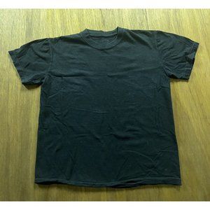 Royal Fashion Men's Black Crew Neck Cotton Tee